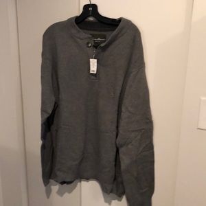 NWT Eddie Bauer button front green sweater.